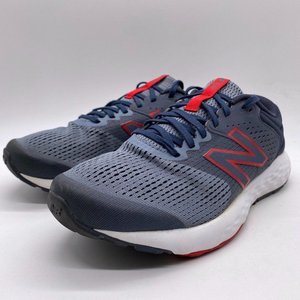 New Balance 520 Men Size 8 Wide Gray Running Athletic Shoes Lace Up Low Top